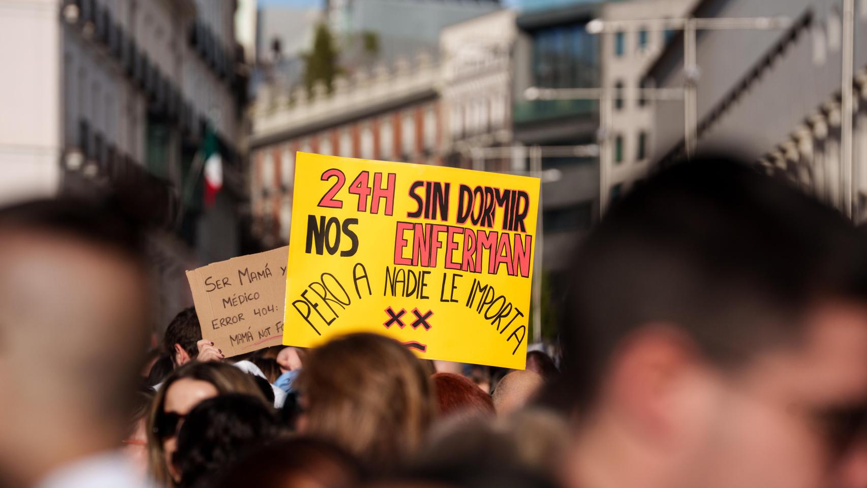 Huelga médica en Madrid