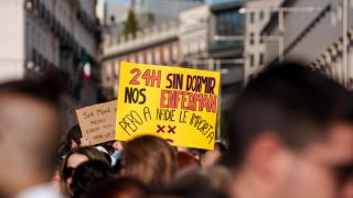 Huelga médica en Madrid