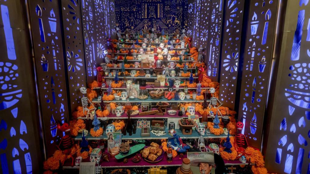 La VII edición del Altar de Muertos, en la Fundación Casa de México en Madrid, en 2024.