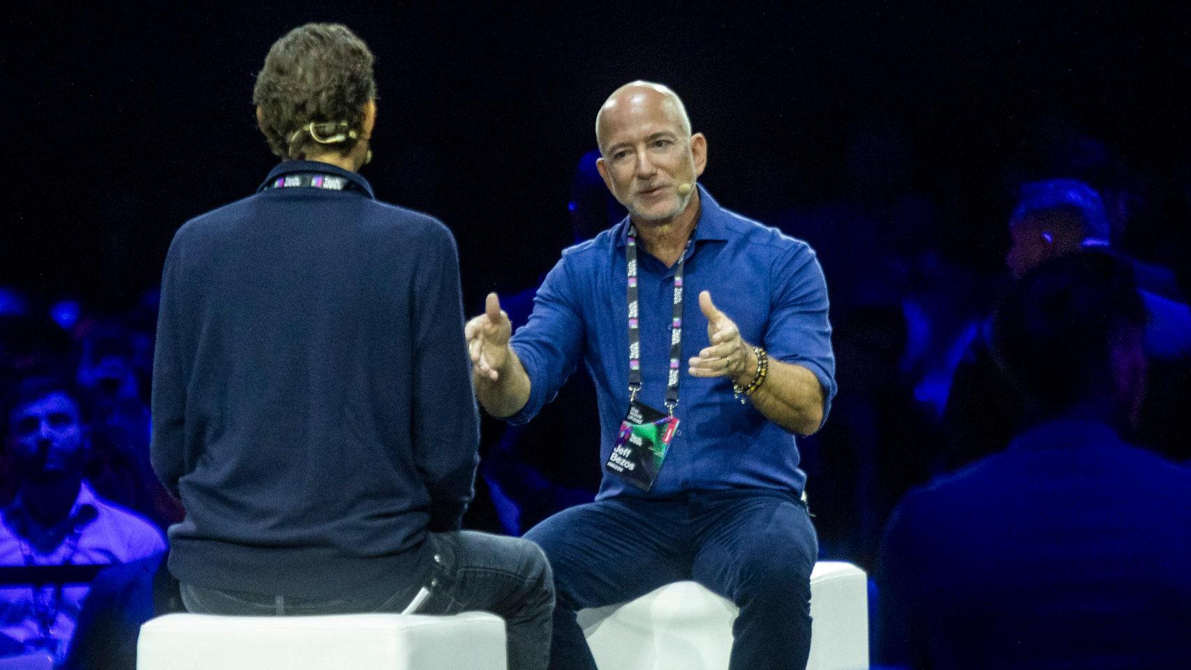 Jeff Bezos, fundador de Amazon, durante la Italian Tech Week en Turín