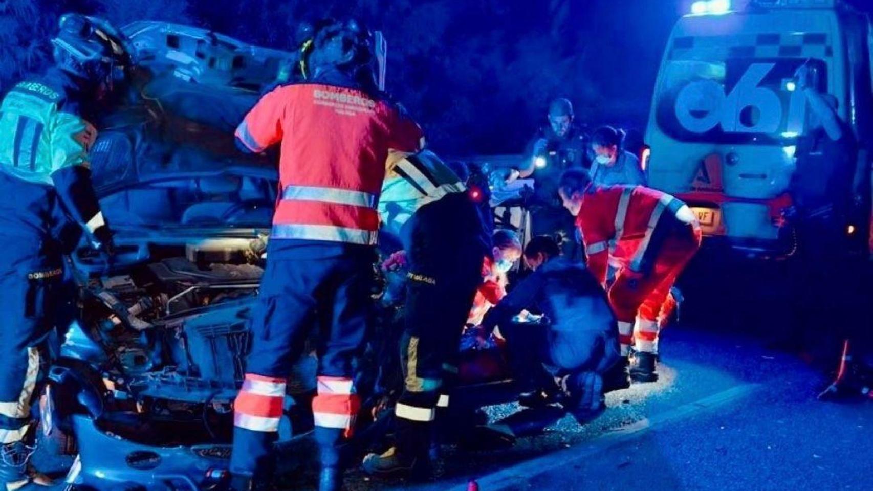 Una imagen de la intervención de los bomberos.