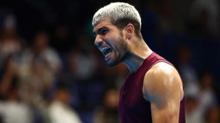 Carlos Alcaraz, en el torneo de Tokio