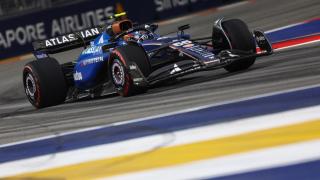 Carlos Sainz, en la clasificación del GP de Singapur.