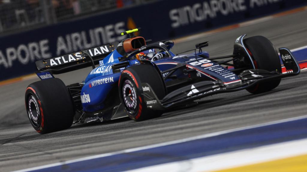 Carlos Sainz, en la clasificación del GP de Singapur.