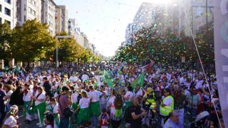 Pregón de las peñas en las Fiestas del Pilar 2025.