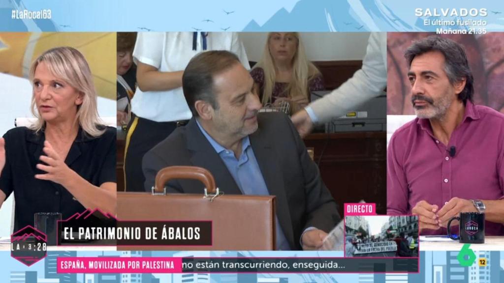 Carolina Bescansa y Juan del Val en 'La Roca'.