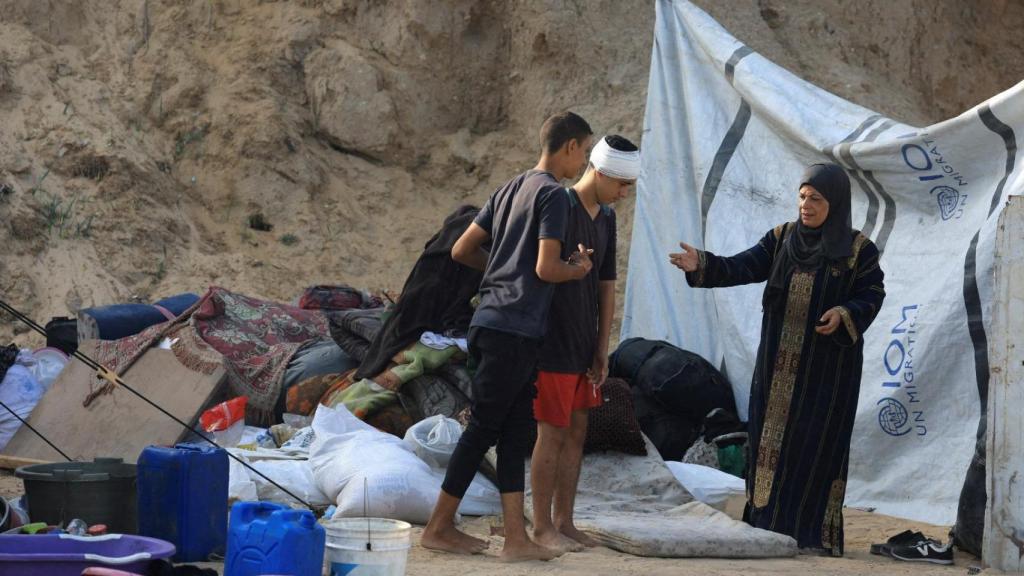 Habitantes de Gaza tras el anuncio de Hamás