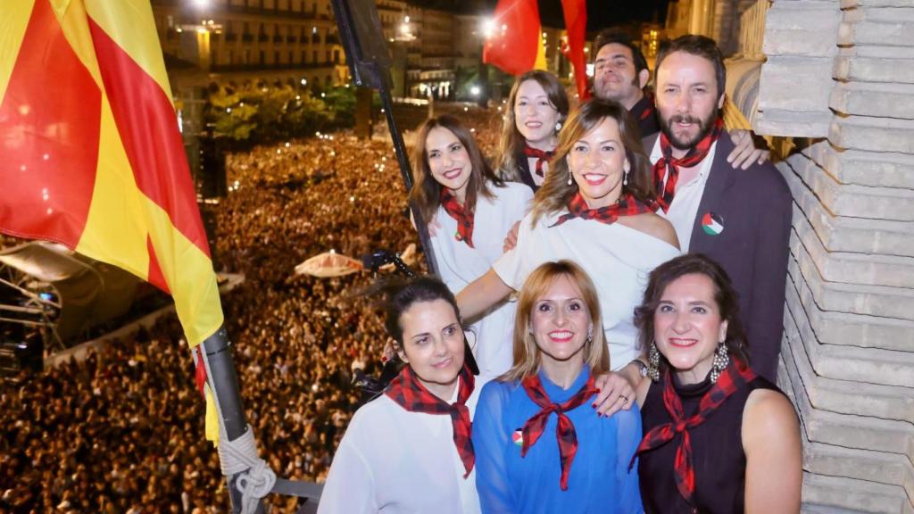 Los pregoneros de las Fiestas del Pilar 2025.