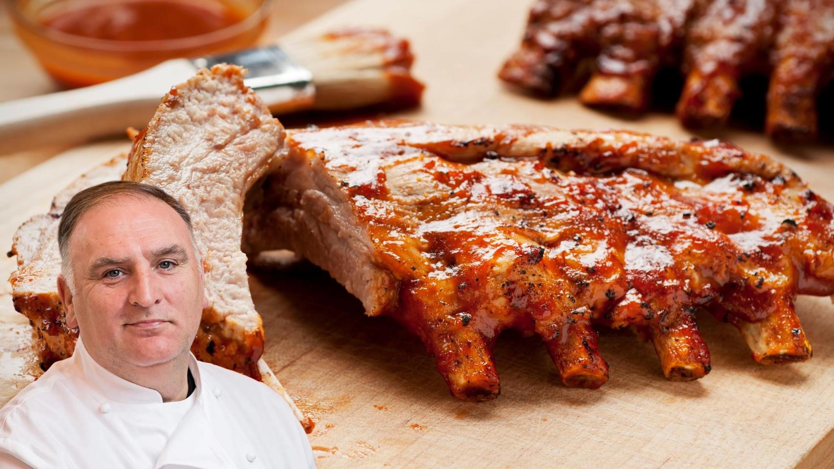 El chef José Andrés en un montaje de El Español