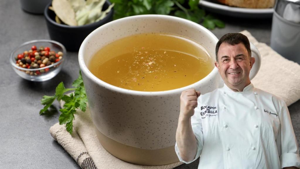 Martín Berasategui en un montaje de El Español