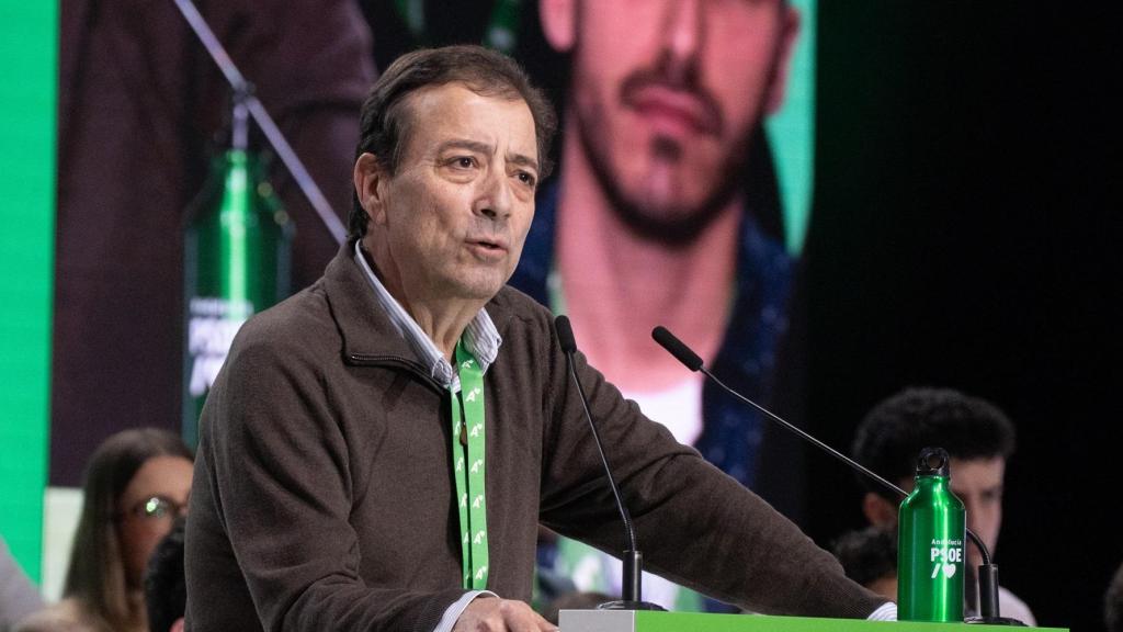 Guillermo Fernández Vara, en un acto del PSOE de febrero.