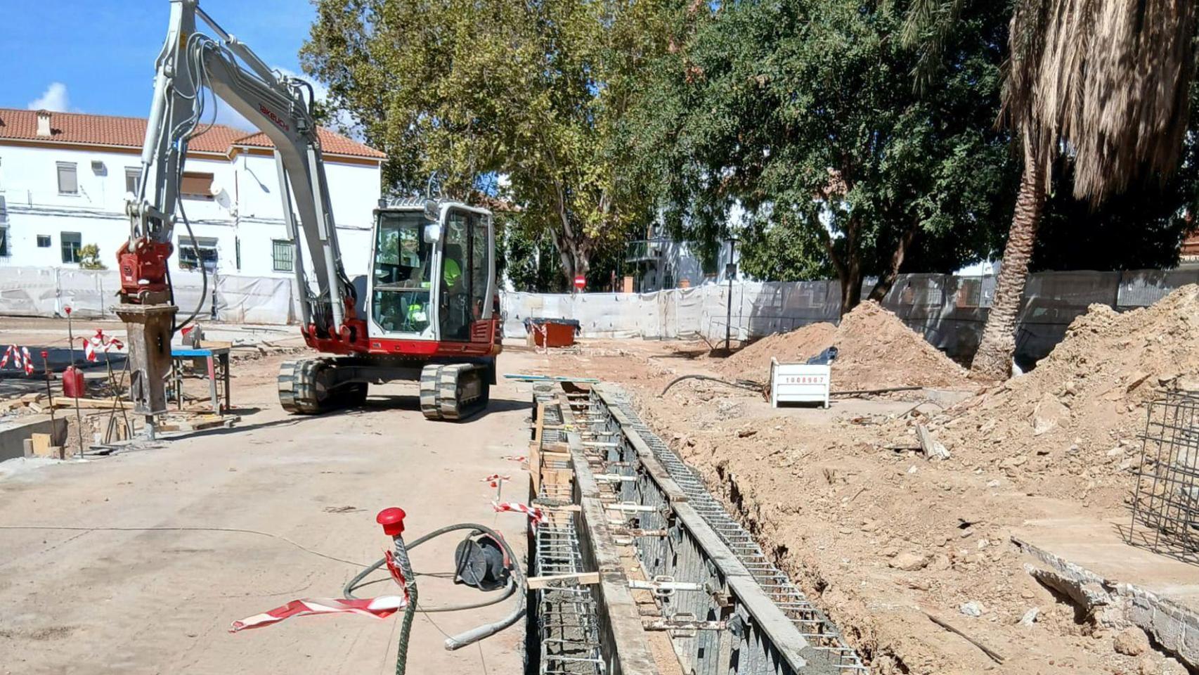 Una imagen de las obras.