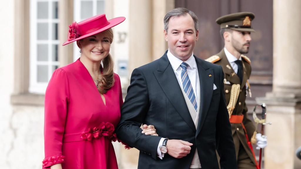 Los Grandes Duques de Luxemburgo en la celebración del 'Te Deum'.