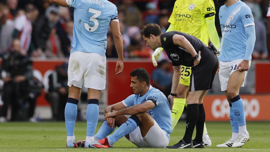 Rodri Hernández, lesionado con el City.