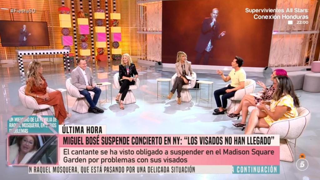 El plató de 'Fiesta'.