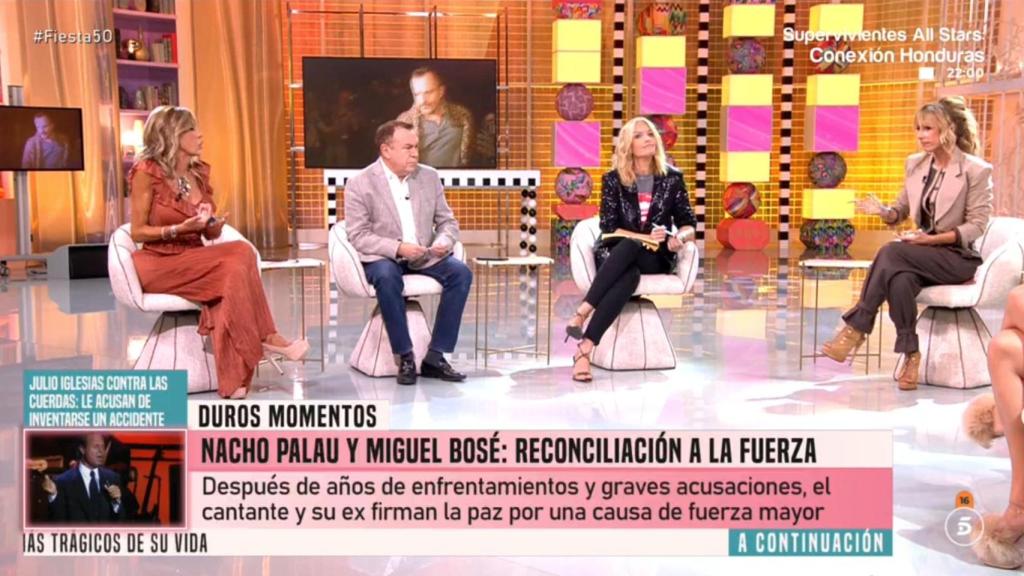 El plató de 'Fiesta'.