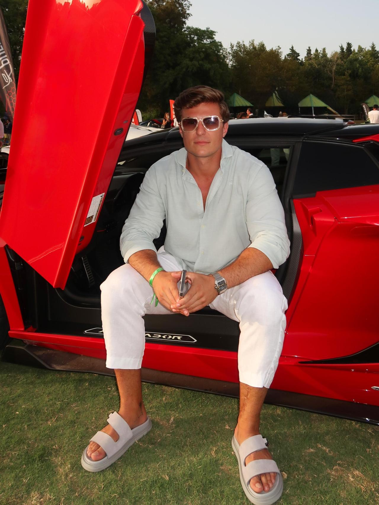 Fernando Cuervas, en el concurso de coches AutoBello.