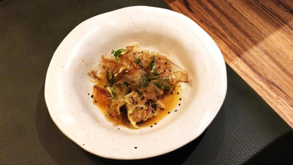 Gyozas de longaniza.