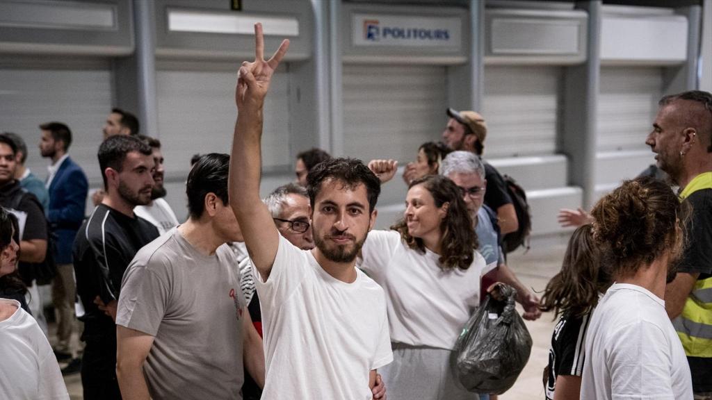 El periodista Néstor Prieto a su llegada a Madrid.