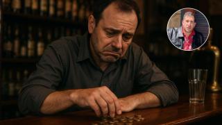 Imagen generada por IA del dueño de un restaurante y Luis Martín Nuez.