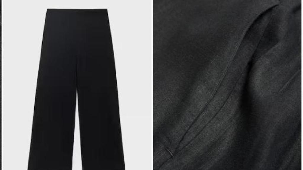 Pantalón crop lino. Ref. 17081253