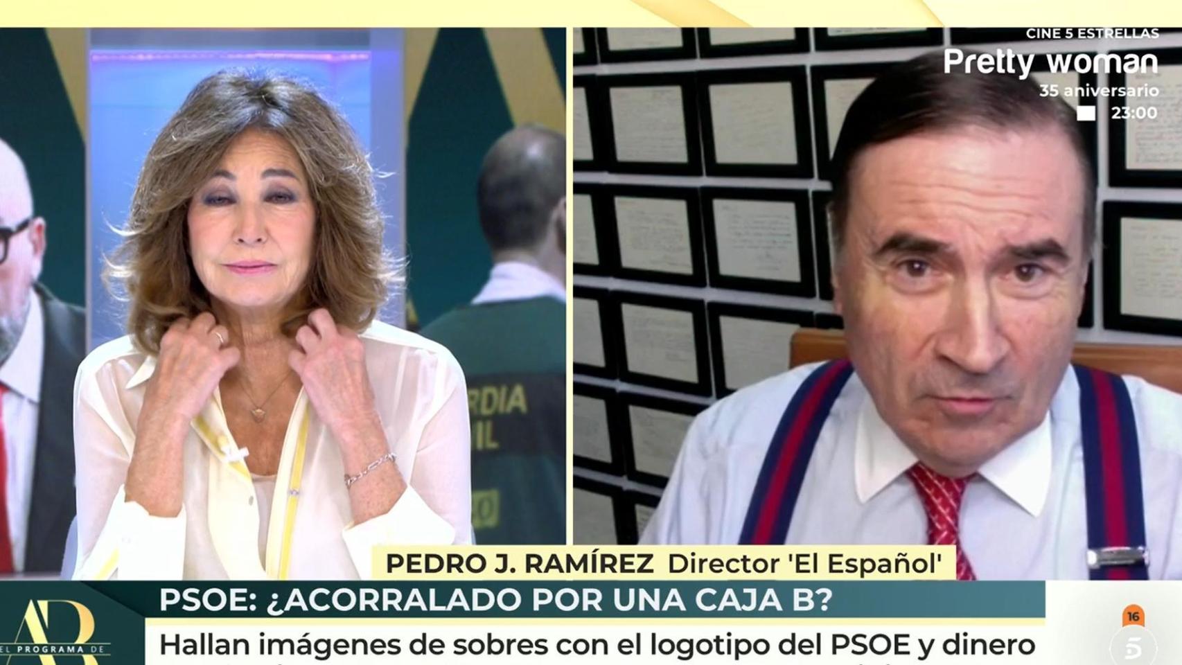Pedro J. Ramírez este lunes durante su intervención en 'El programa de AR'.