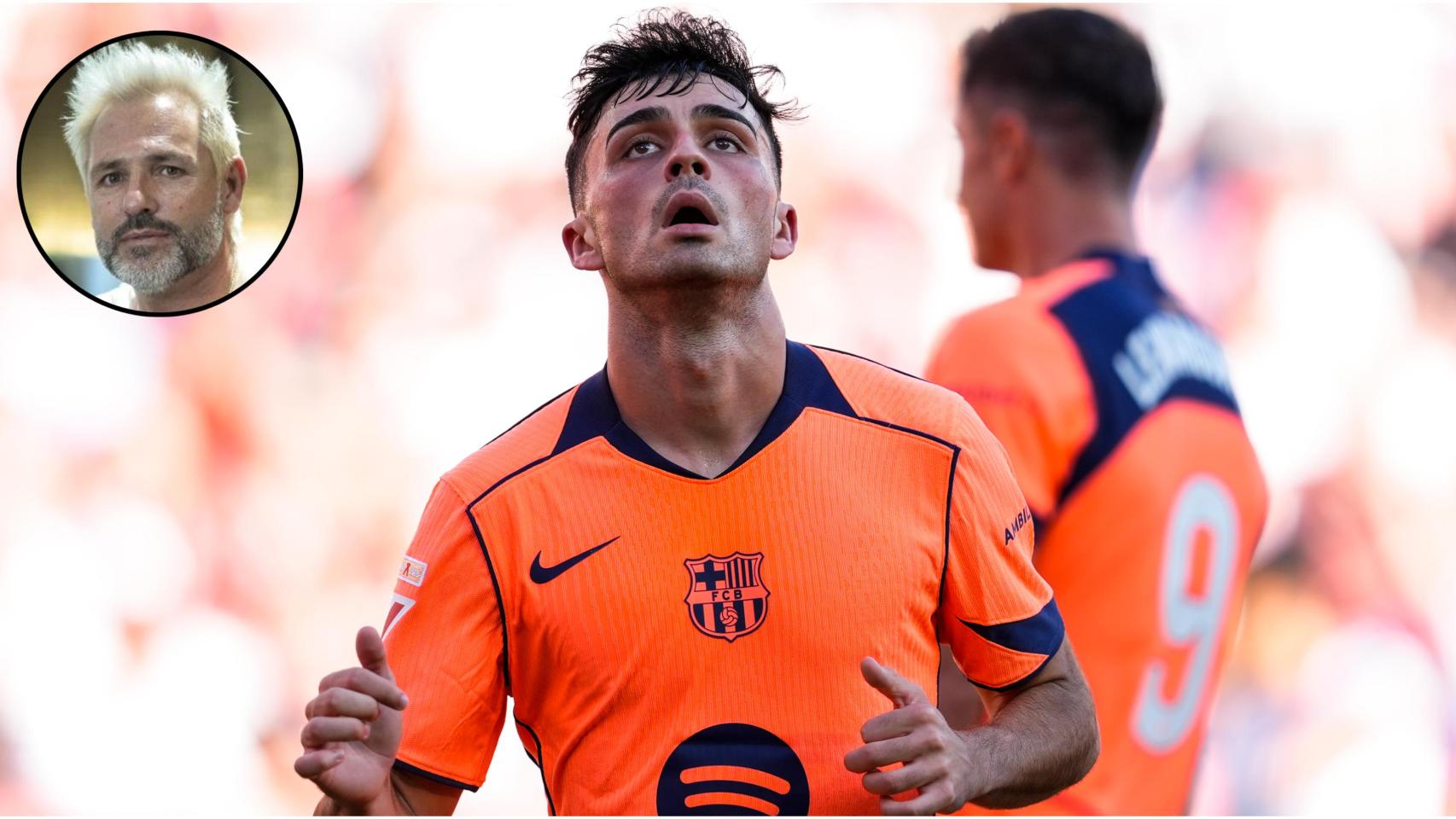 Montaje de Pedri junto a Santi Cañizares