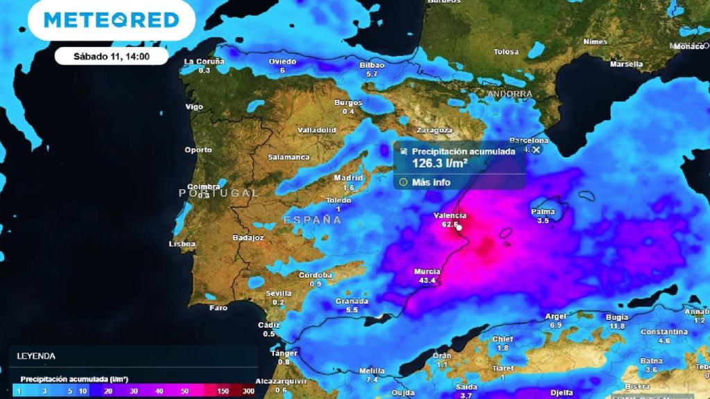 Las zonas afectadas por el temporal a partir de la segunda mitad de la semana. Meteored