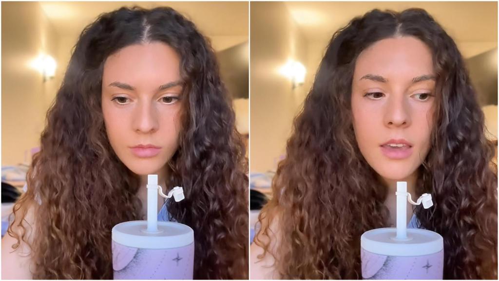 Laura Ricis, en un vídeo de TikTok (captura).