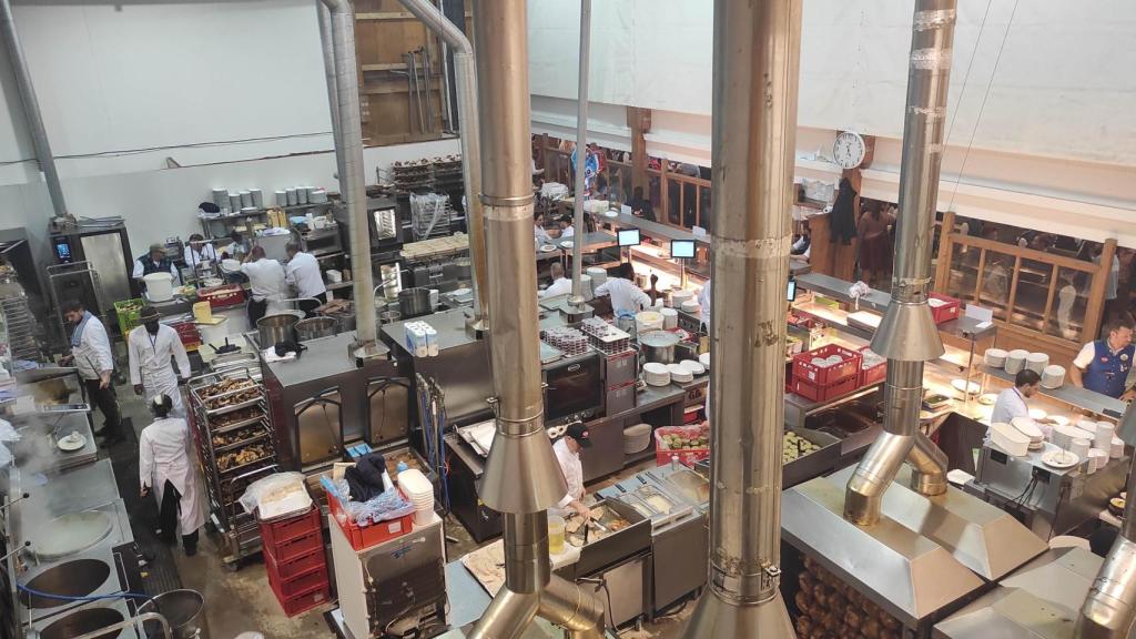 Una de las cocinas del Oktoberfest.