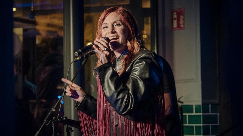 Leire Martínez, durante su concierto exclusivo del sábado.