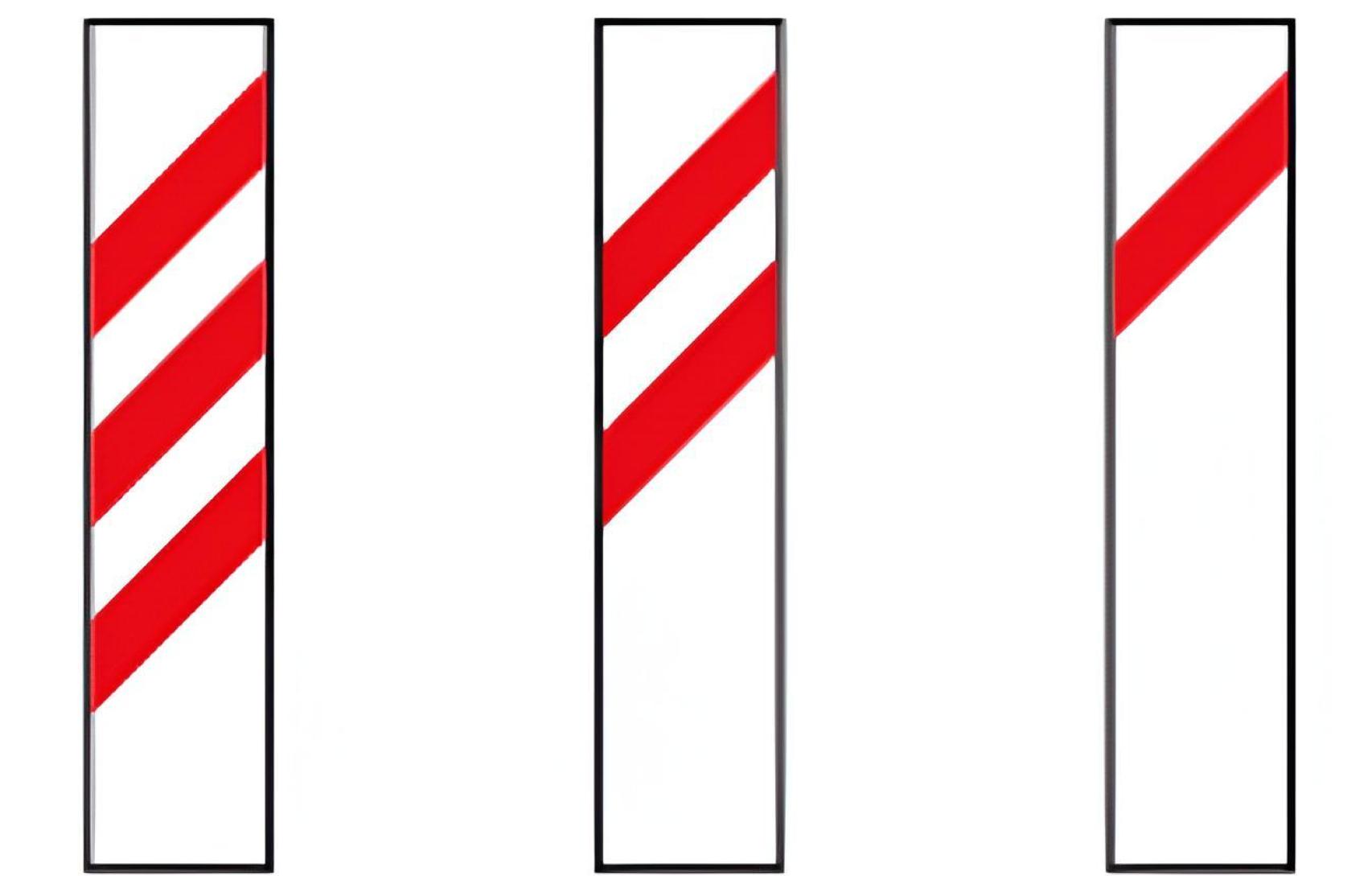 Señales P-9A, P-9B y P-9C.