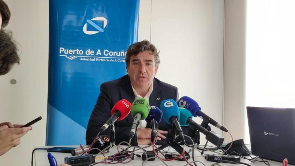 El presidente del Puerto de A Coruña, Martín Fernández Prado.