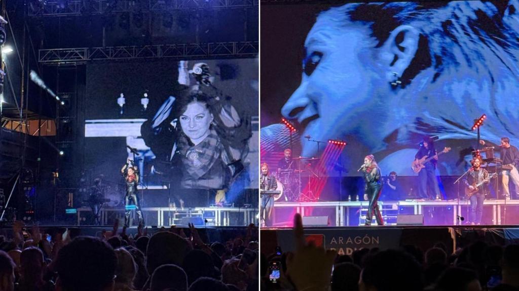 Concierto de Leire Martínez en la Plaza del Pilar