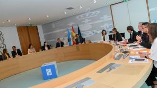 Reunión del Consello de la Xunta presidida por el conselleiro de Presidencia, Diego Calvo.