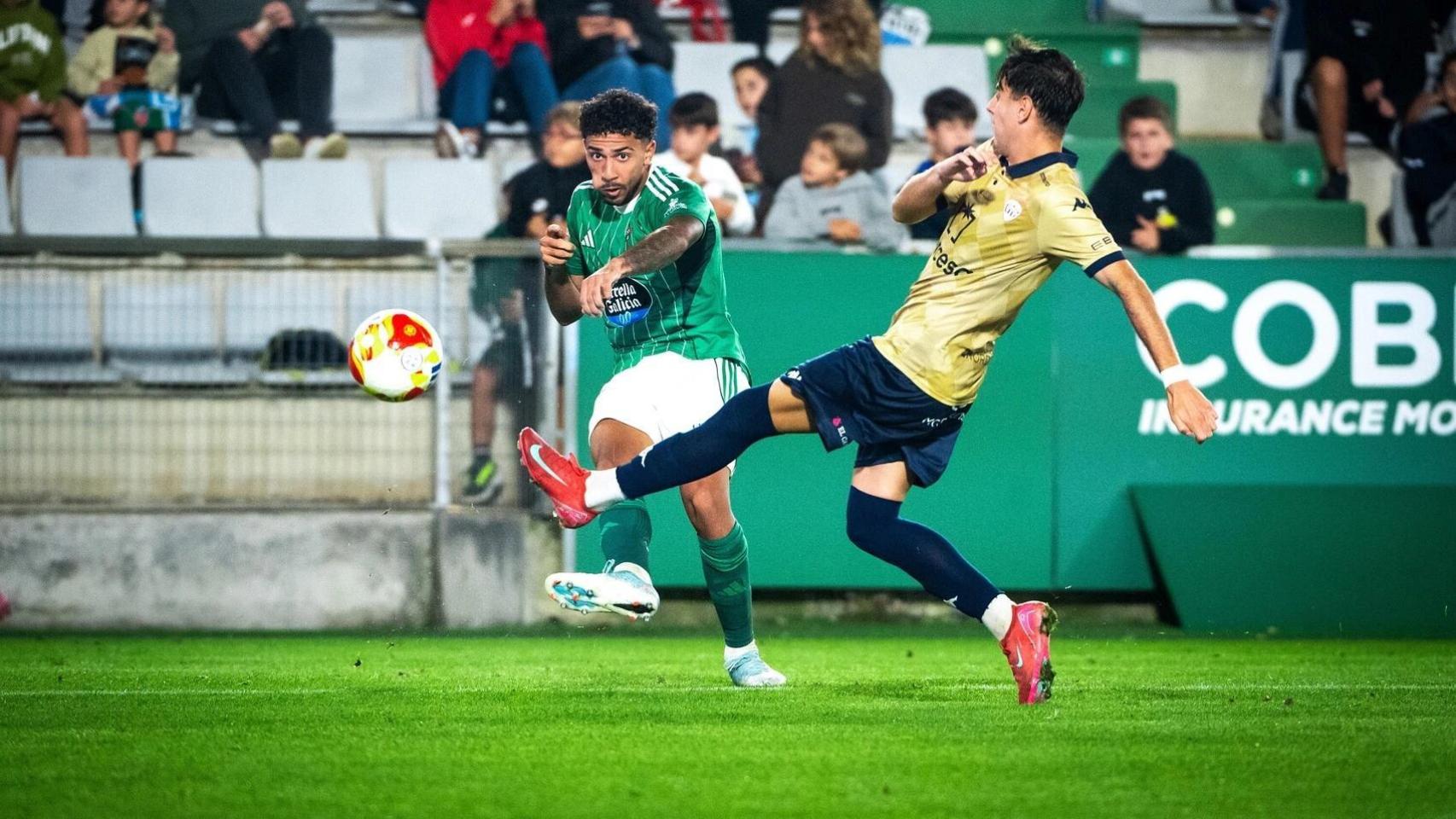 Imagen de un partido del Racing Club Ferrol esta temporada.