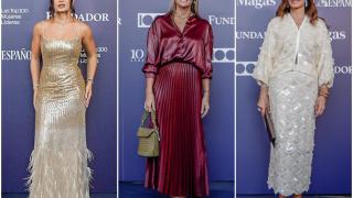 Marina Rivers, Fiona Ferrer y Mariló Montero en el 'photocall' de la gala Magas por Fundador.