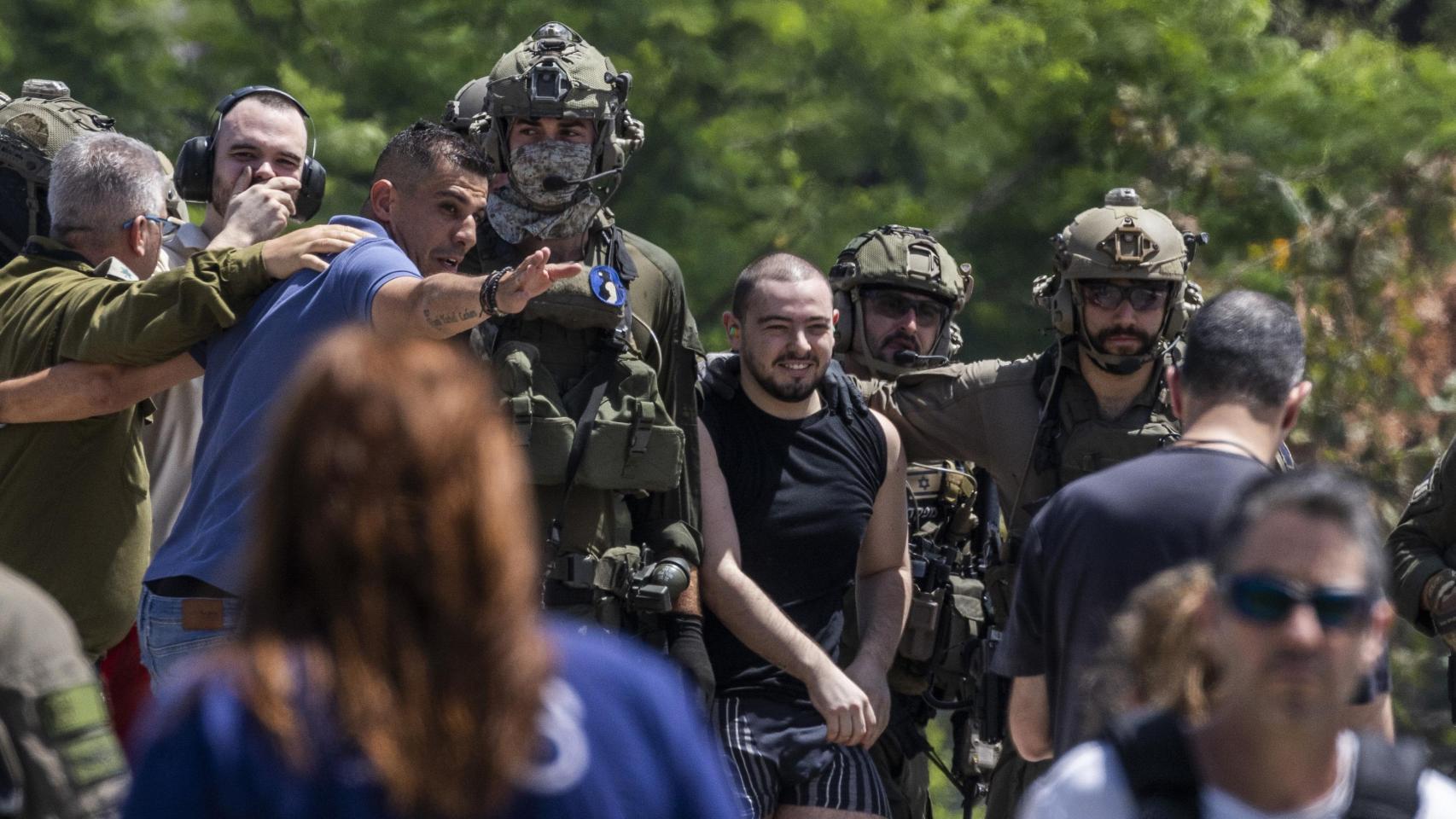 Liberación de secuestrado el 7 de octubre