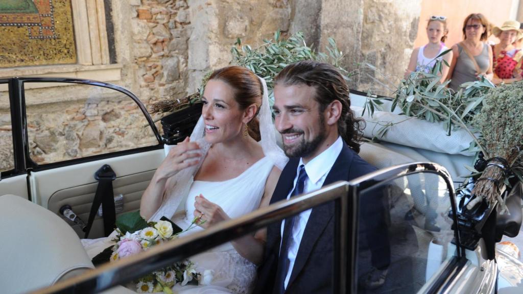 Raquel Sánchez Silva y Mario Biondo el día de su boda.