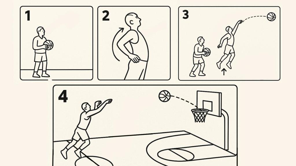 El arte de meter una canasta desde el medio campo