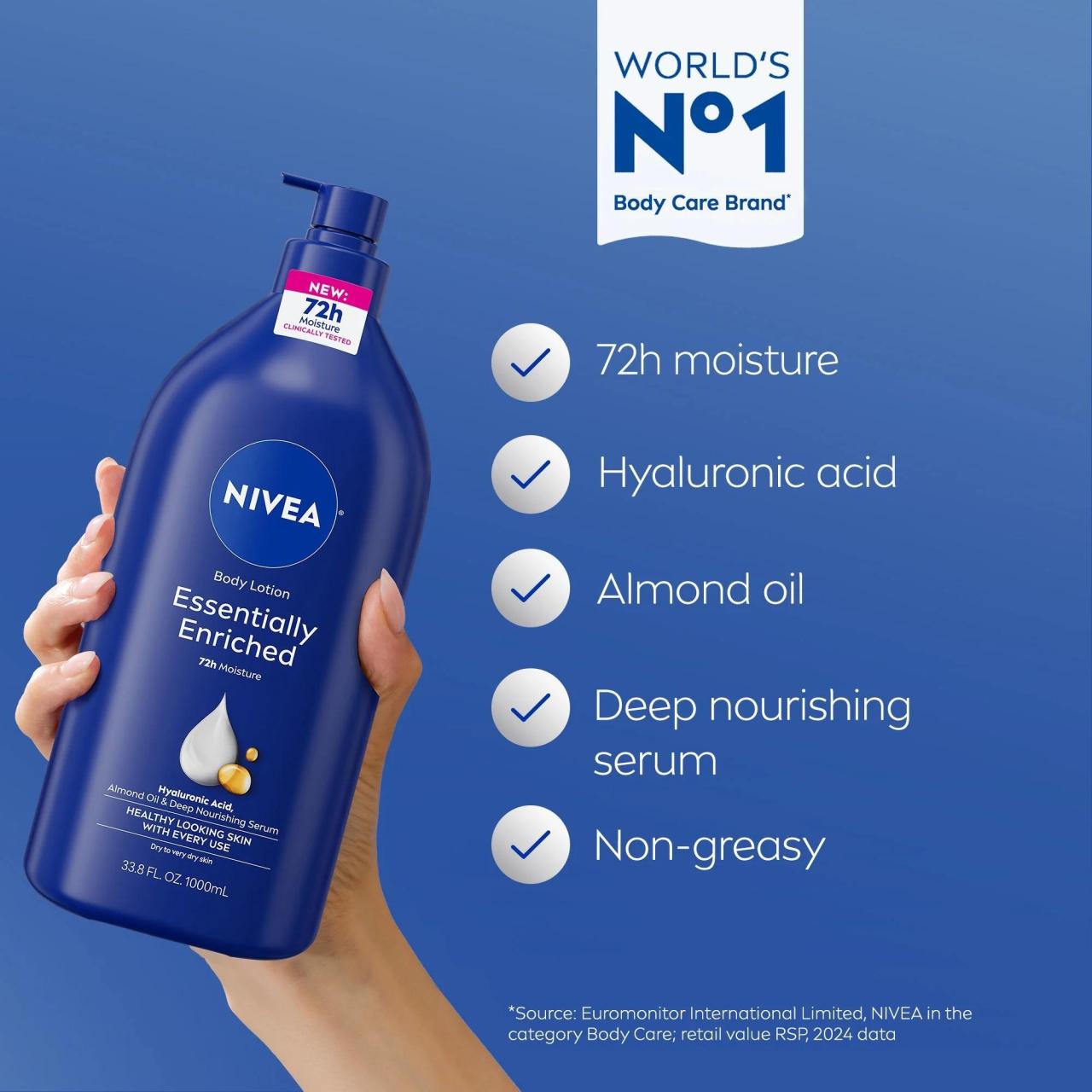 Loción corporal de Nivea.