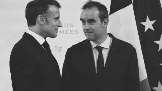 Emmanuel Macron y Sébastien Lecornu.
