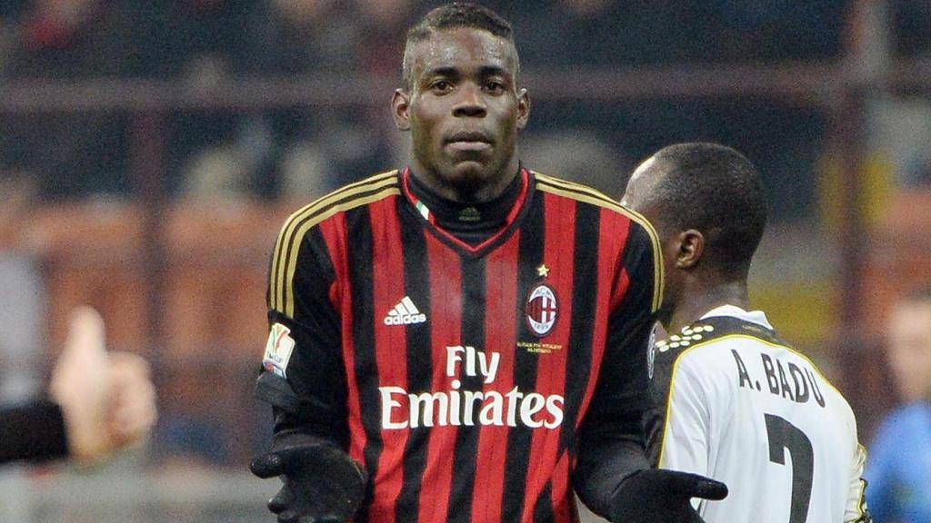 Mario Balotelli, durante su etapa de jugador en el AC Milan.