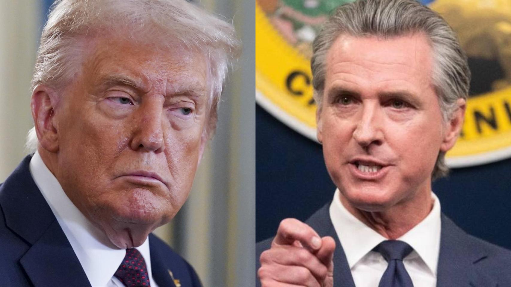 Gavin Newsom apunta contra Donald Trump