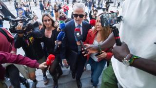 El abogado de Begoña Gómez, Antonio Camacho, a su llegada ayer a los Juzgados de Instrucción de Madrid./