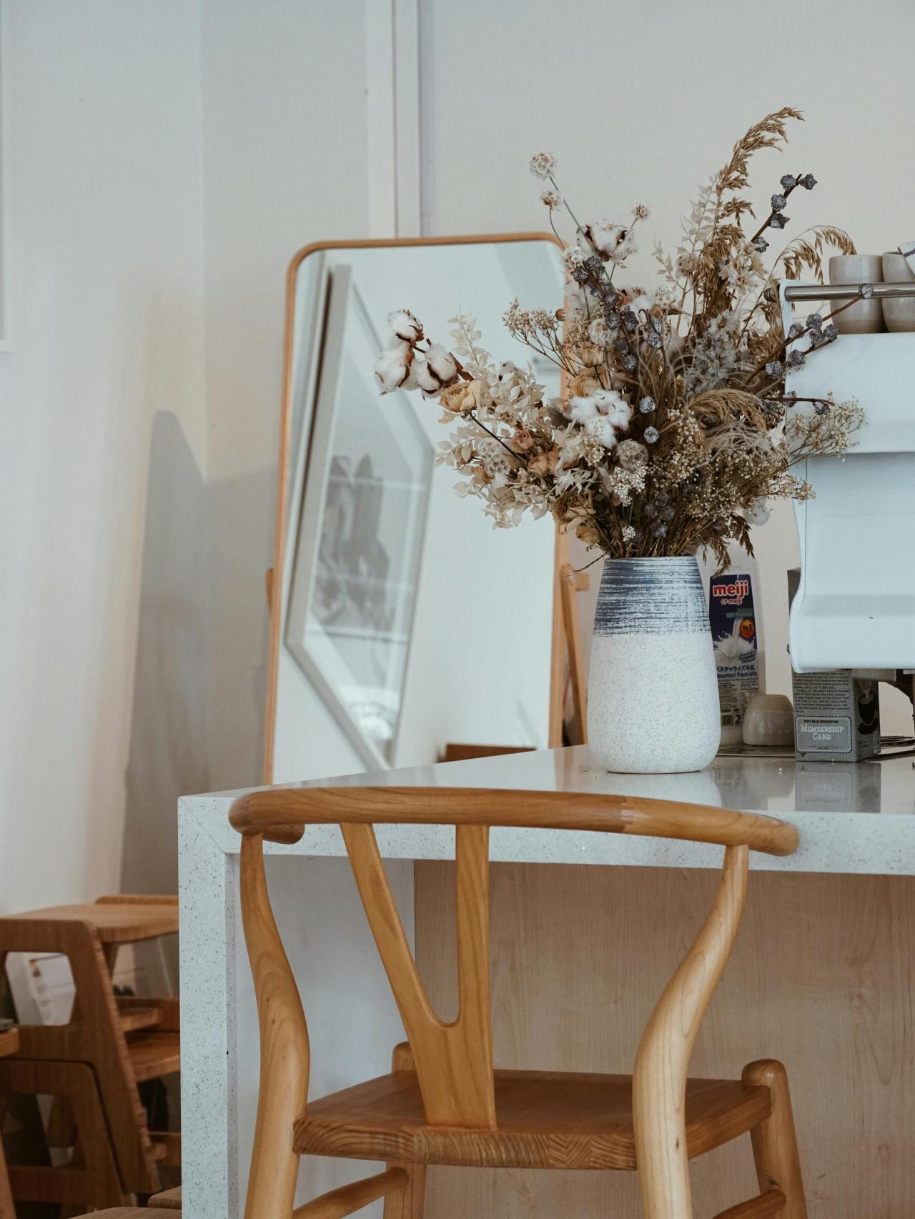 Las flores secas forman parte de esta línea.