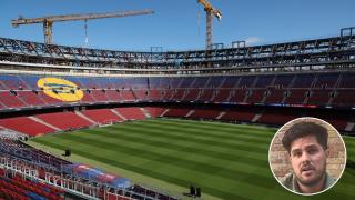 Montaje del Camp Nou con Ignacio Morente, arquitecto