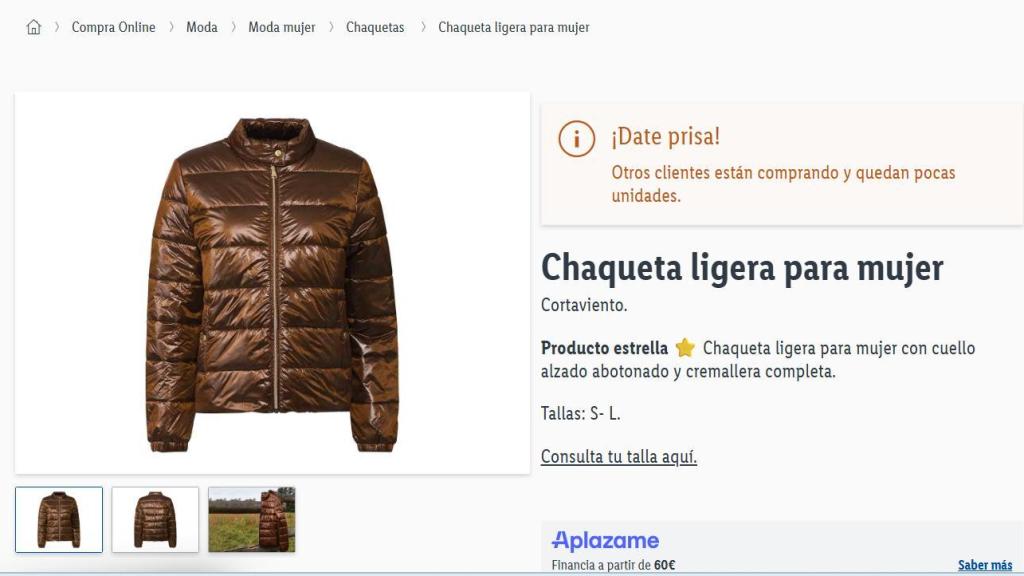 Chaqueta ligera.