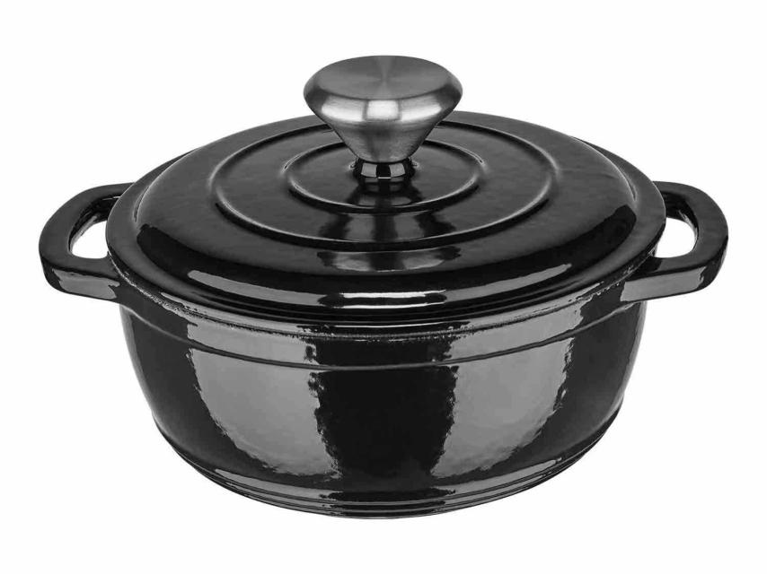 La olla de hierro fundido Ernesto de 1 litro de capacidad.