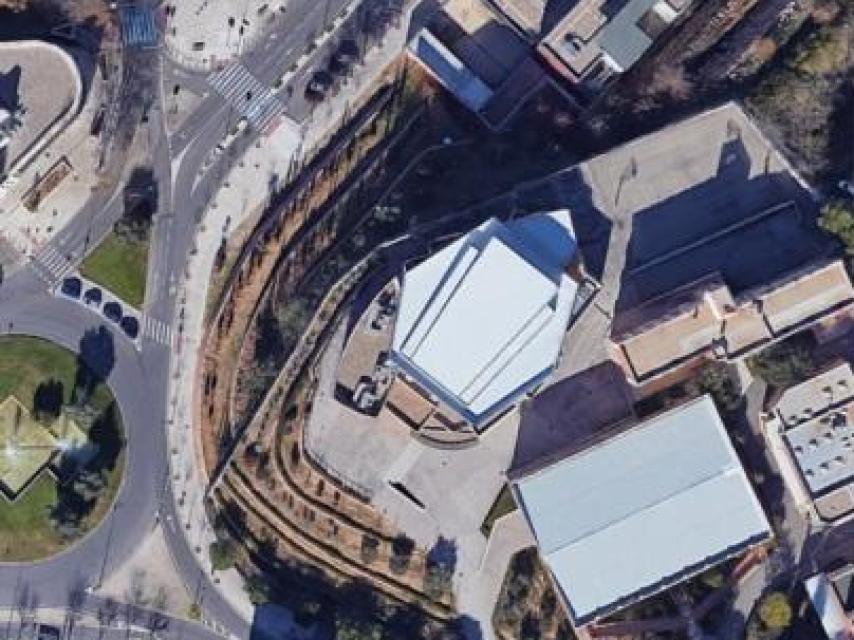 Vista aérea de la ubicación del futuro centro de salud de Buenavista, en la avenida de Irlanda.